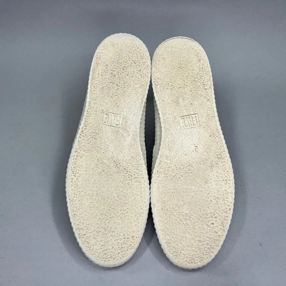 Frye Women's Size 7.5 Camille Black Perforated‎ Leather Slip On Shoes